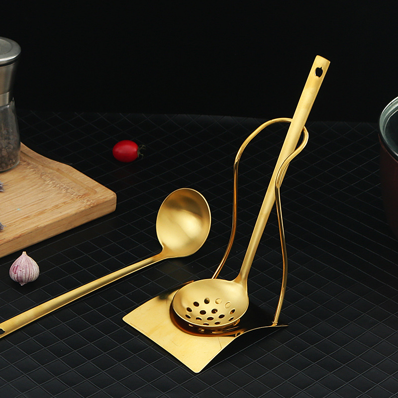 Factory Wholesale Stainless Steel Pots Spoon Holder Soup Ladle Rest Restaurant Soup Spoon Holder Spoon Holder Kitchen Storage Colander Spoon Holder