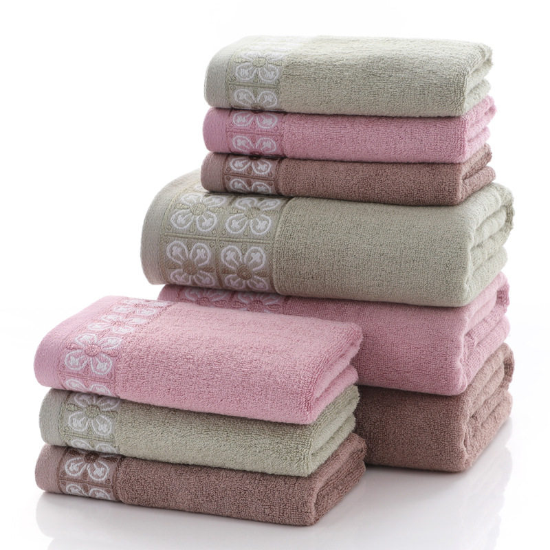 Yiwu Good Goods Bamboo Pulp Fiber Bath Towel Bath Towel Daily Necessities Adult Face Towel Gift Set Box Towels