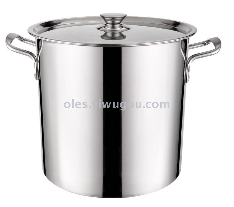 Stainless steel soup ladle, stainless steel soup pot, stainless steel soup bucket.