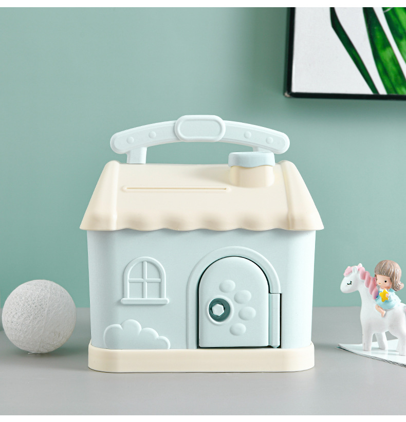 Creative Money Box Cartoon Cute Square Piggy Bank Metal Jewelry Box Creative Money Box Cartoon Cute Square Piggy Bank Metal Jewelry Box