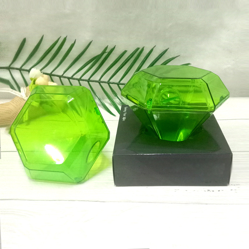 Personalized Diamond Shape Coin Bank Candy Box Transparent Sugar Box Storage Jar Milk Bottle Shape Steal Money Cat Personalized Diamond Shape Coin Bank Candy Box Transparent Sugar Box Storage Jar Milk Bottle Shape Steal Money Cat