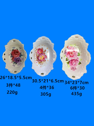 Melamine fruit tray was imitation ceramic exquisite fruit tray was a large number of spot stock low price processing style, price concessions