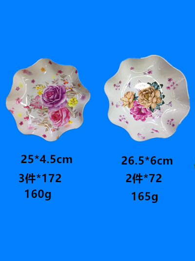 Melamine fruit tray was imitation ceramic exquisite fruit tray was a large number of spot stock low price processing style, price concessions