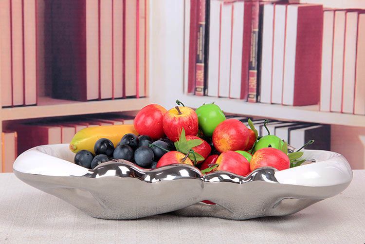 Gao Bo Decorated Home Creative plating heart ceramic fruit tray was modern home furnishing the process