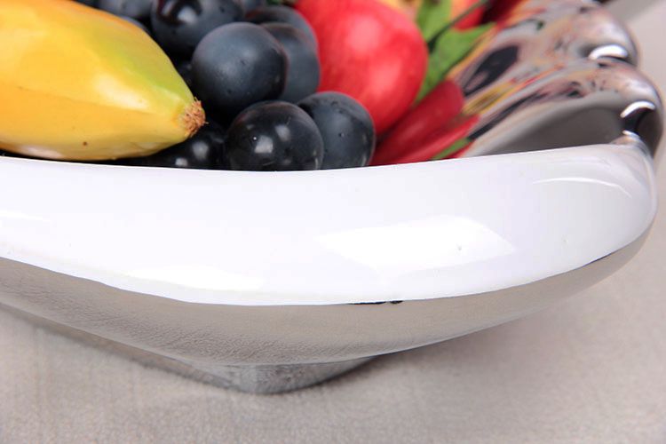 Gao Bo Decorated Home Creative plating heart ceramic fruit tray was modern home furnishing the process