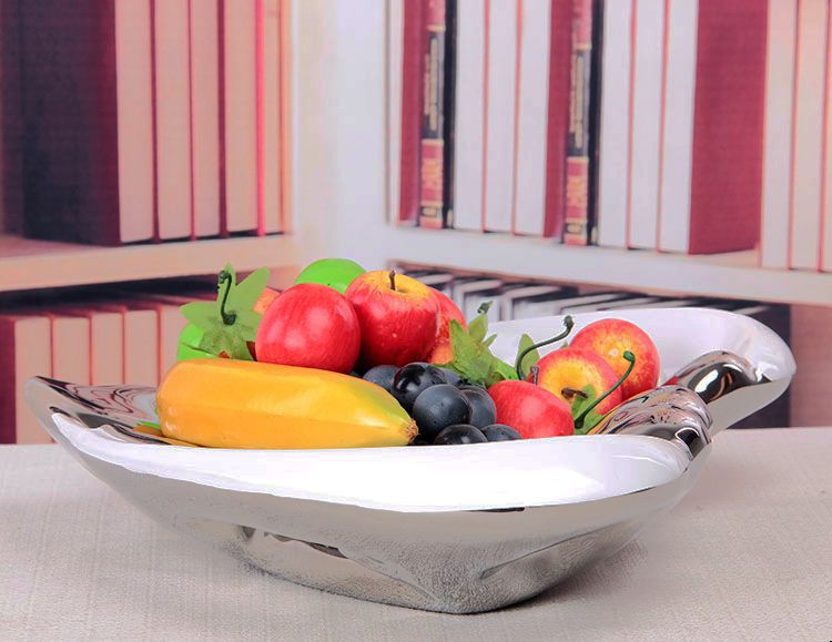 Gao Bo Decorated Home Creative plating heart ceramic fruit tray was modern home furnishing the process