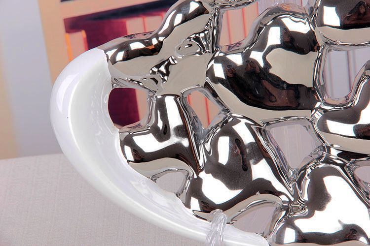 Gao Bo Decorated Home Creative plating heart ceramic fruit tray was modern home furnishing the process