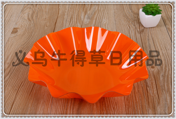 Thickened European candy tray fruit Tray flower-Shaped Snack Tray tray Living Room Household dish