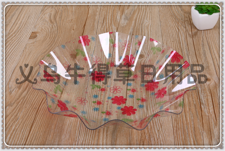 Thickened European candy tray fruit Tray flower-Shaped Snack Tray tray Living Room Household dish