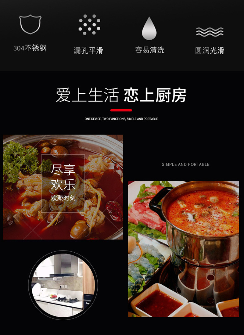 Factory Direct Sales 304 Stainless Steel Colander Hotel Hot Pot Soup Ladle Colander Home Kitchen Lengthen and Thicken Soup Spoon Factory Direct Sales 304 Stainless Steel Colander Hotel Hot Pot Soup Ladle Colander Home Kitchen Lengthen and Thicken Soup Spoon