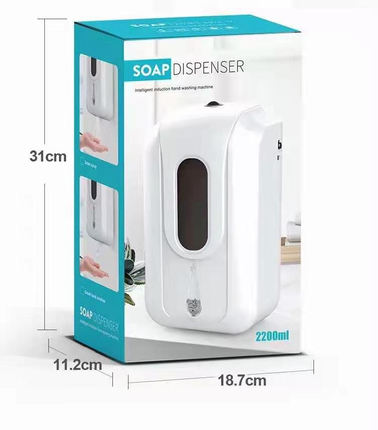 Hand Disinfection Soap Dispenser Automatic Induction Hand Soap Dispenser Wall-Mounted Sterilizer Punch-Free Liquid Dispenser