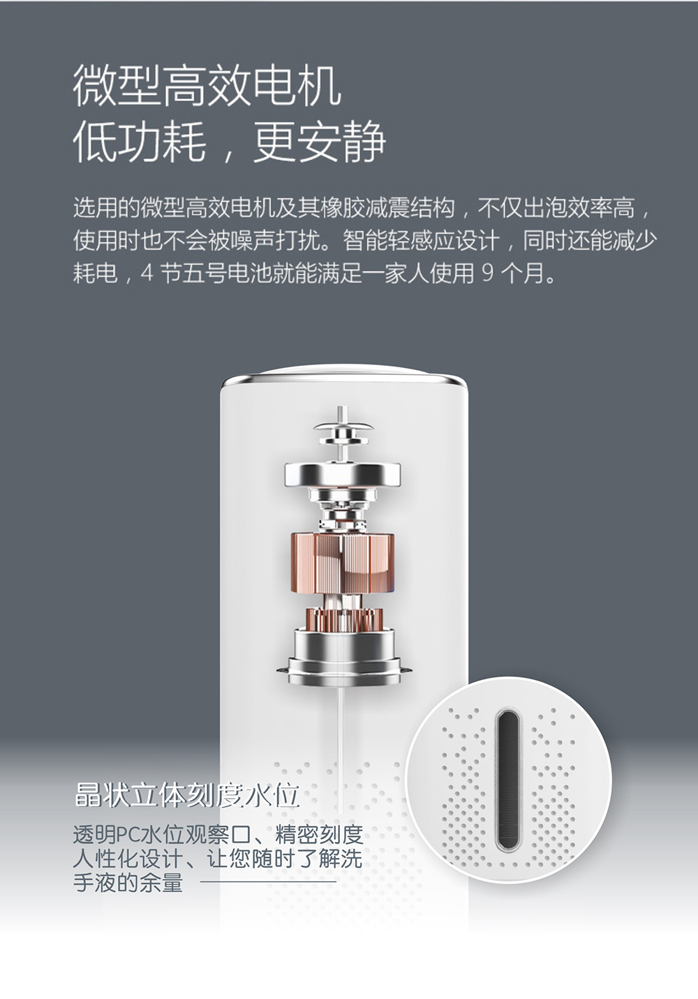 Full-Automatic Induction Foam Hand Washing Machine Large Capacity Sink Intelligent Soap Lye Box Rechargeable Wall-Mounted Soap Dispenser