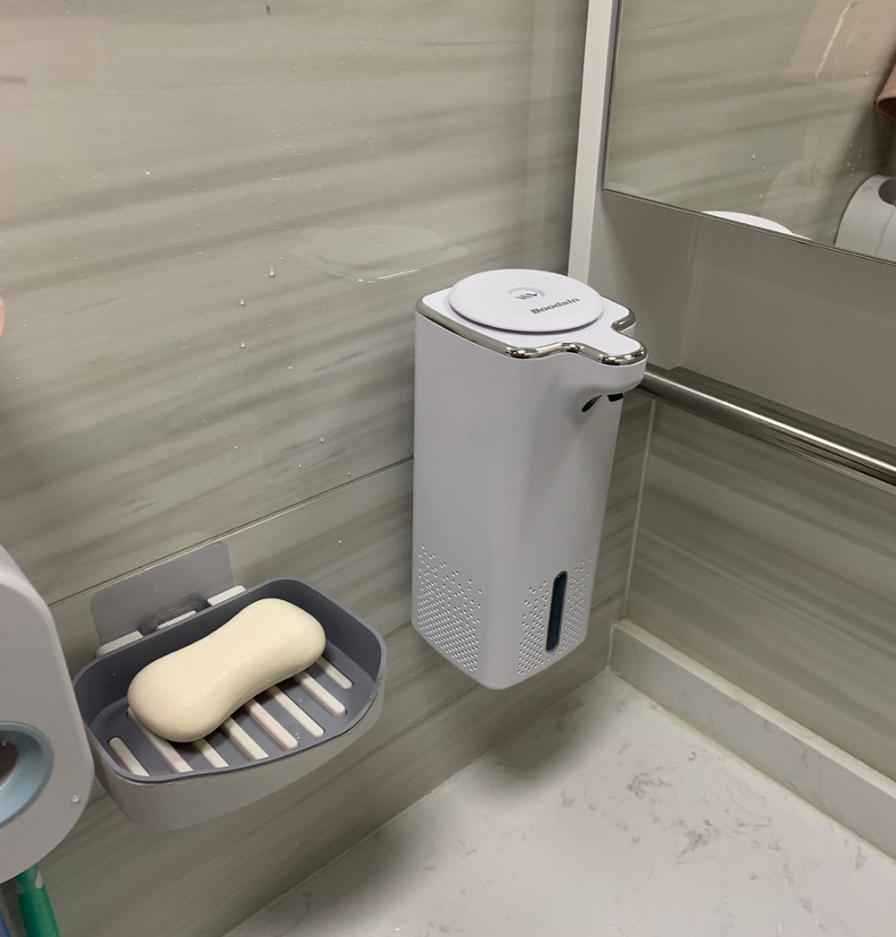 Full-Automatic Induction Foam Hand Washing Machine Large Capacity Sink Intelligent Soap Lye Box Rechargeable Wall-Mounted Soap Dispenser