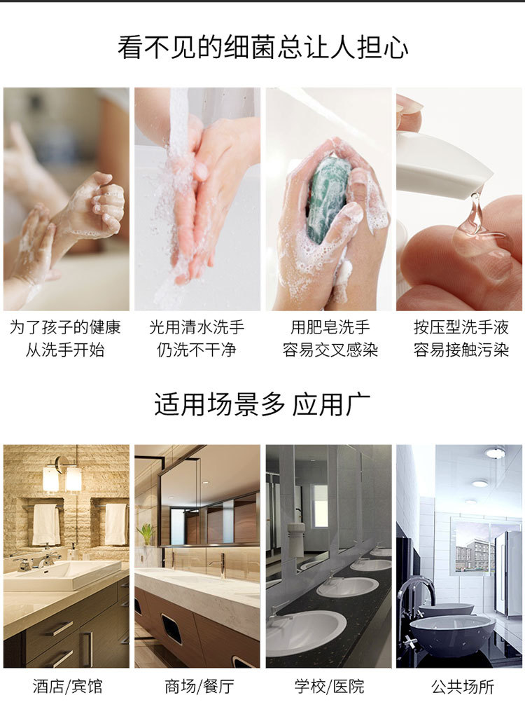 Automatic Induction Spray Sterilizer Wall-Mounted Sterilizer Inductive Soap Dispenser Contact-Free Foam Hand Sanitizer