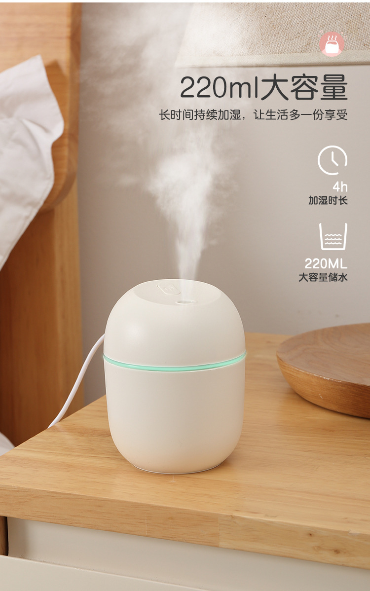 Cross-Border Small Humidifier Aroma Diffuser Household Car USB Desktop Creativity Egg Atomizer Humidifier