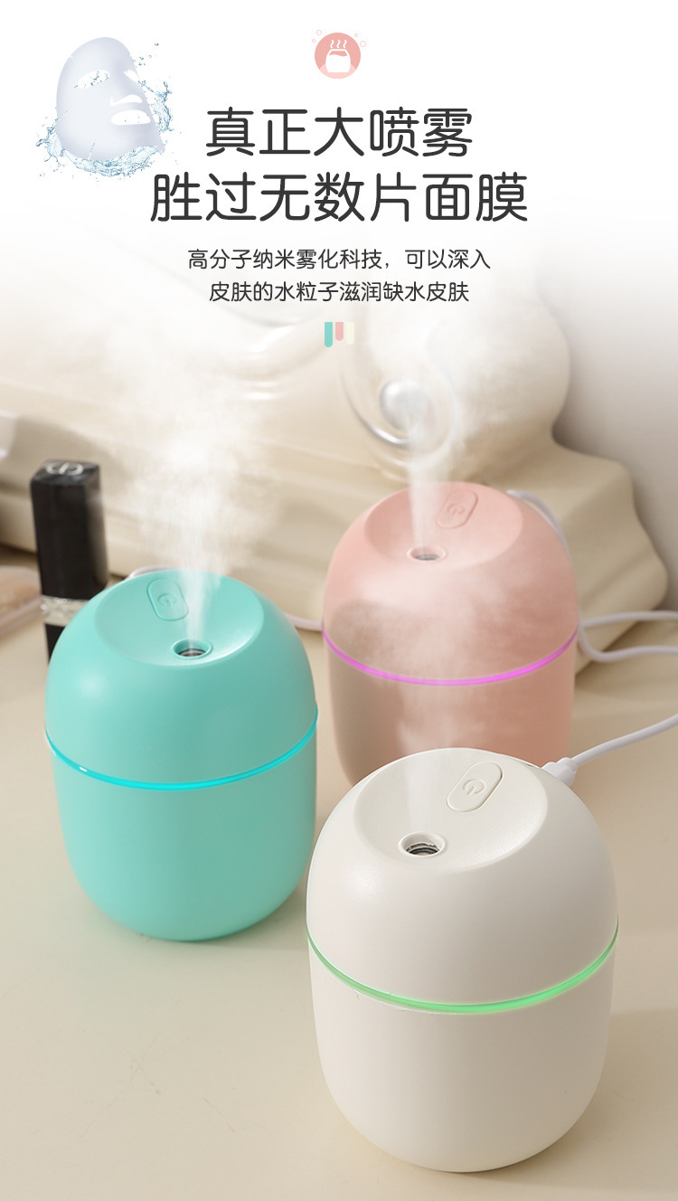 Cross-Border Small Humidifier Aroma Diffuser Household Car USB Desktop Creativity Egg Atomizer Humidifier