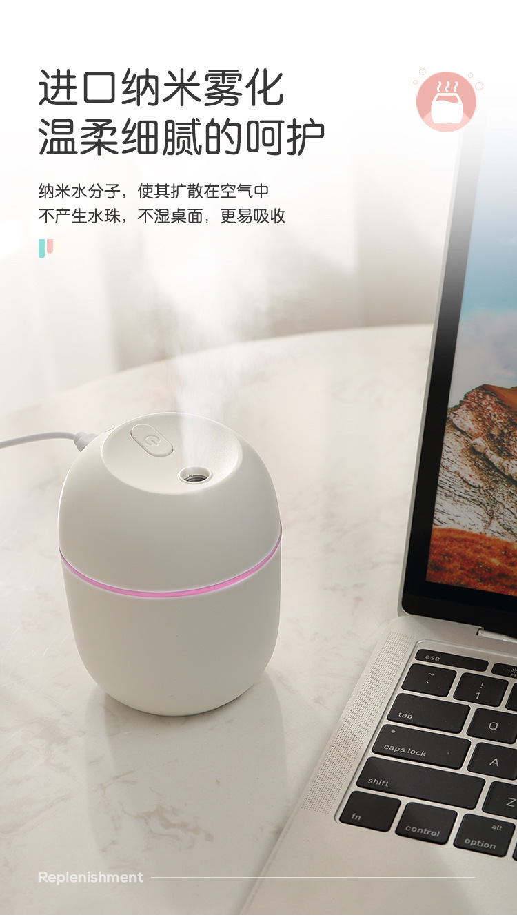 Cross-Border Small Humidifier Aroma Diffuser Household Car USB Desktop Creativity Egg Atomizer Humidifier