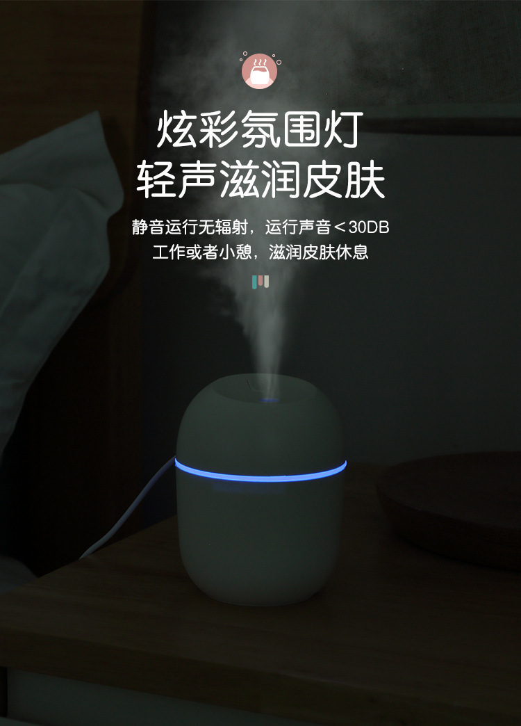 Cross-Border Small Humidifier Aroma Diffuser Household Car USB Desktop Creativity Egg Atomizer Humidifier