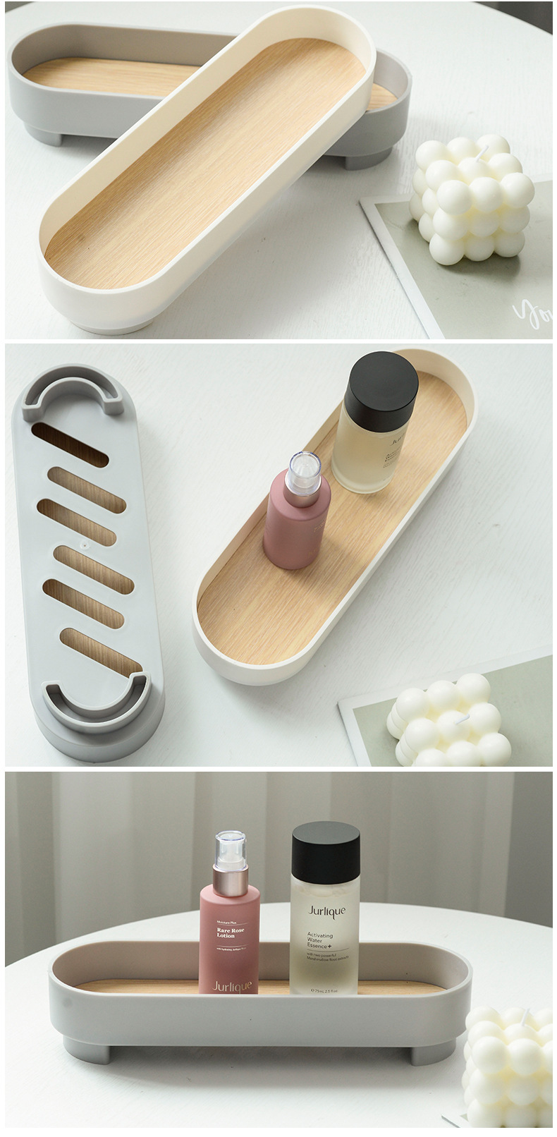 INS Tray Aroma Sundries Cosmetic Storage Tray Desktop Finishing Box Shoe Cabinet Home Nordic Display Base Support