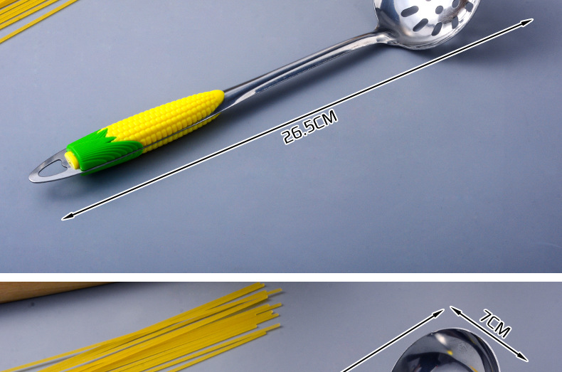 Steely Corn Stainless Steel Soup Ladle Soup Ladle Colander Porridge Spoon Anti-Scald Handle Spoon Hot Pot Restaurant Thickened Multi-Purpose Spoon Steely Corn Stainless Steel Soup Ladle Soup Ladle Colander Porridge Spoon Anti-Scald Handle Spoon Hot Pot Restaurant Thickened Multi-Purpose Spoon