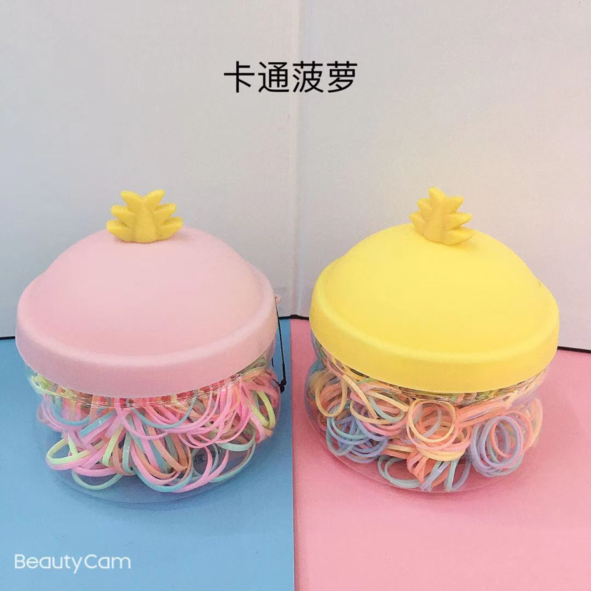 Korean New Internet Celebrity Color Rubber Band Ins Small Jar Children's Disposable Hair Tie Hair Rope Hair Rope Bottle Korean New Internet Celebrity Color Rubber Band Ins Small Jar Children's Disposable Hair Tie Hair Rope Hair Rope Bottle