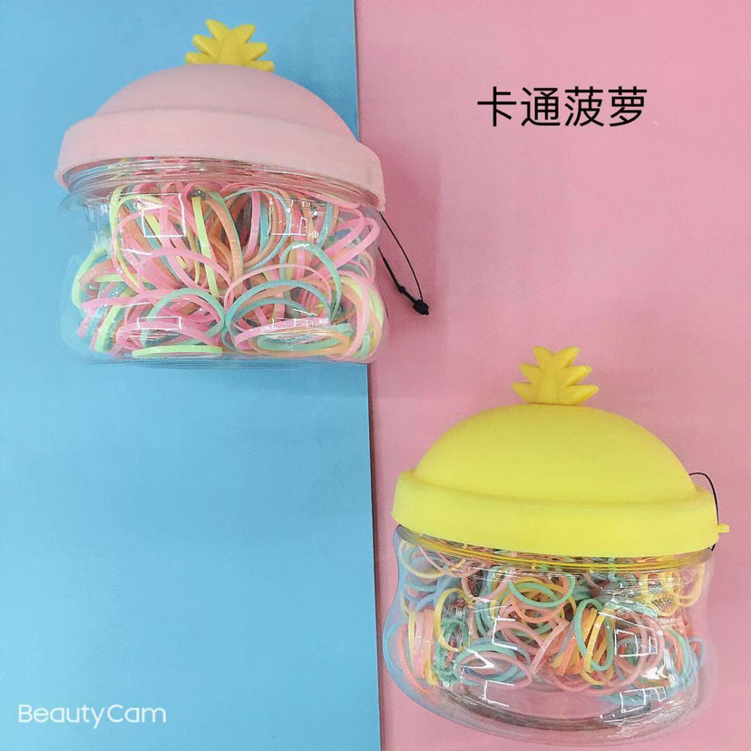 Korean New Internet Celebrity Color Rubber Band Ins Small Jar Children's Disposable Hair Tie Hair Rope Hair Rope Bottle Korean New Internet Celebrity Color Rubber Band Ins Small Jar Children's Disposable Hair Tie Hair Rope Hair Rope Bottle