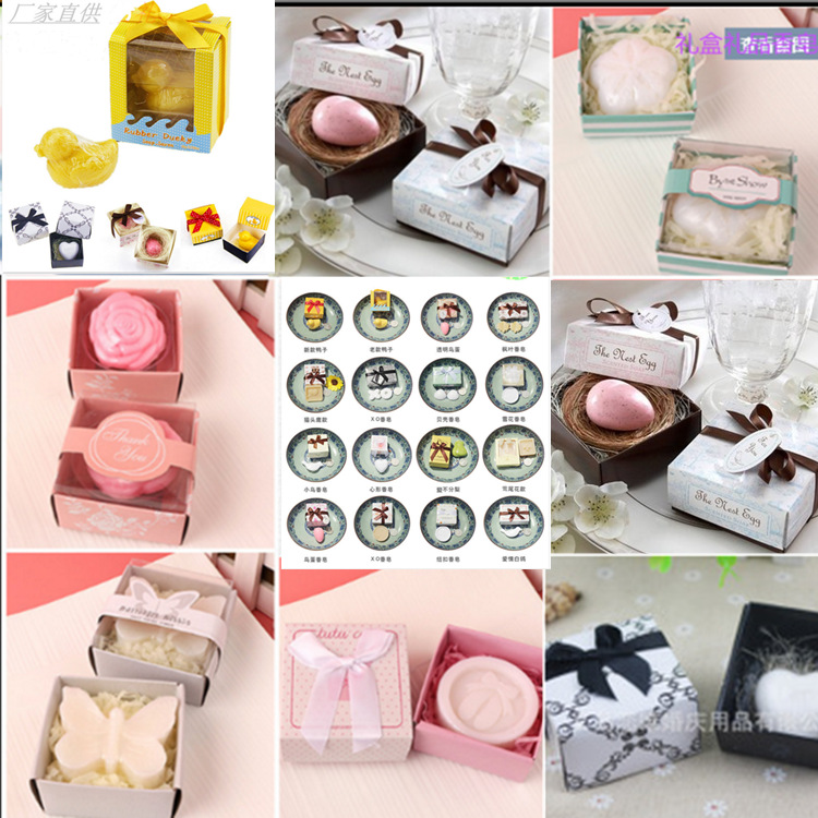Mini Little Soap National Day Mid-Autumn Festival Wedding Favors Push Activity Small Gift Hotel Disposable Soap Wholesale
