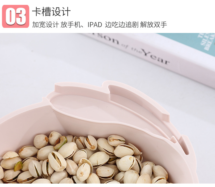 Can drop water double layer lazy Person PP fruit plate Modern simple snack tray Creative Desktop Combination fruit plate