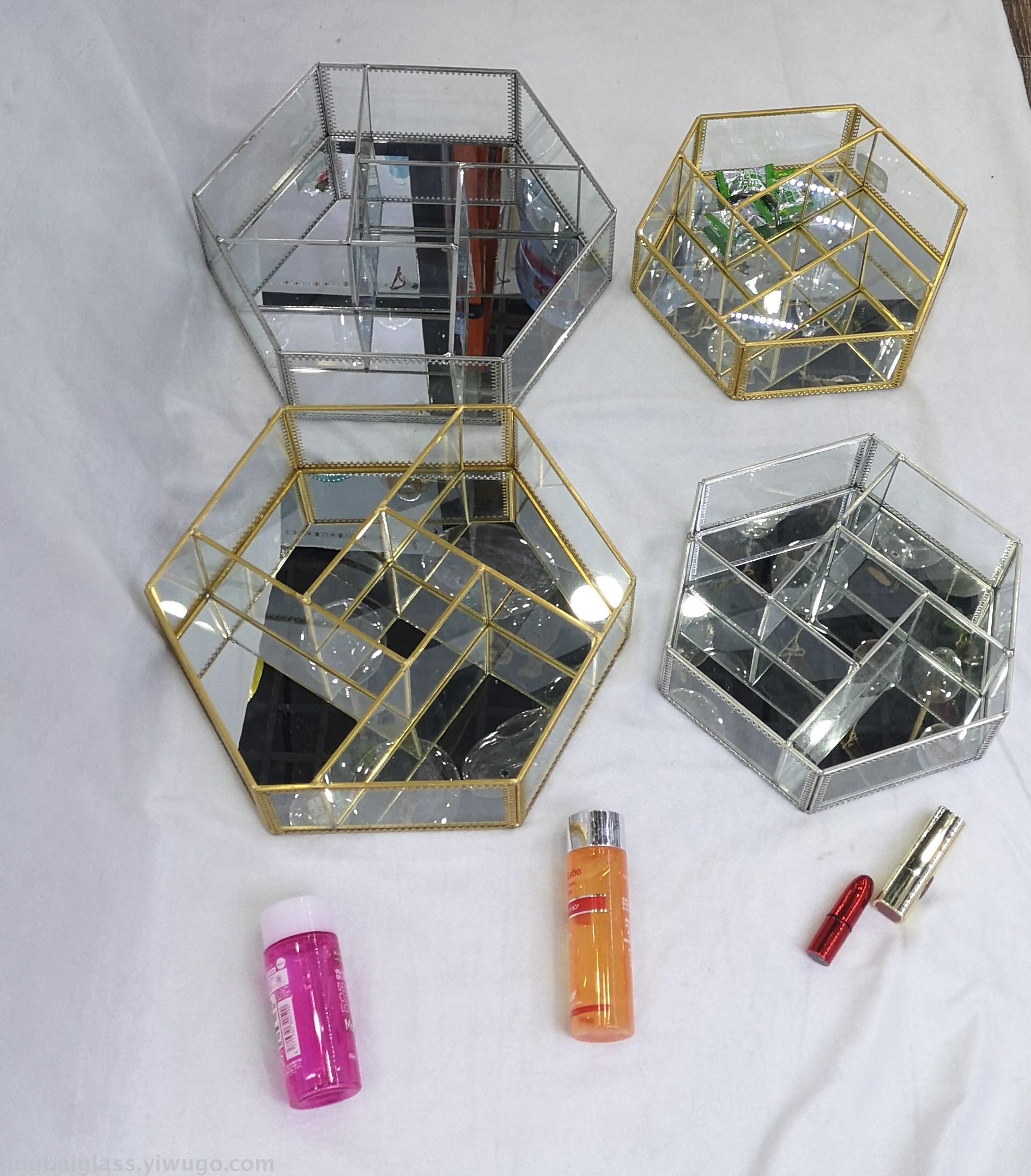 Nordic ins style simple tray glass jewelry display rack skin care cosmetics receive plate wedding props Nordic ins style simple tray glass jewelry display rack skin care cosmetics receive plate wedding props