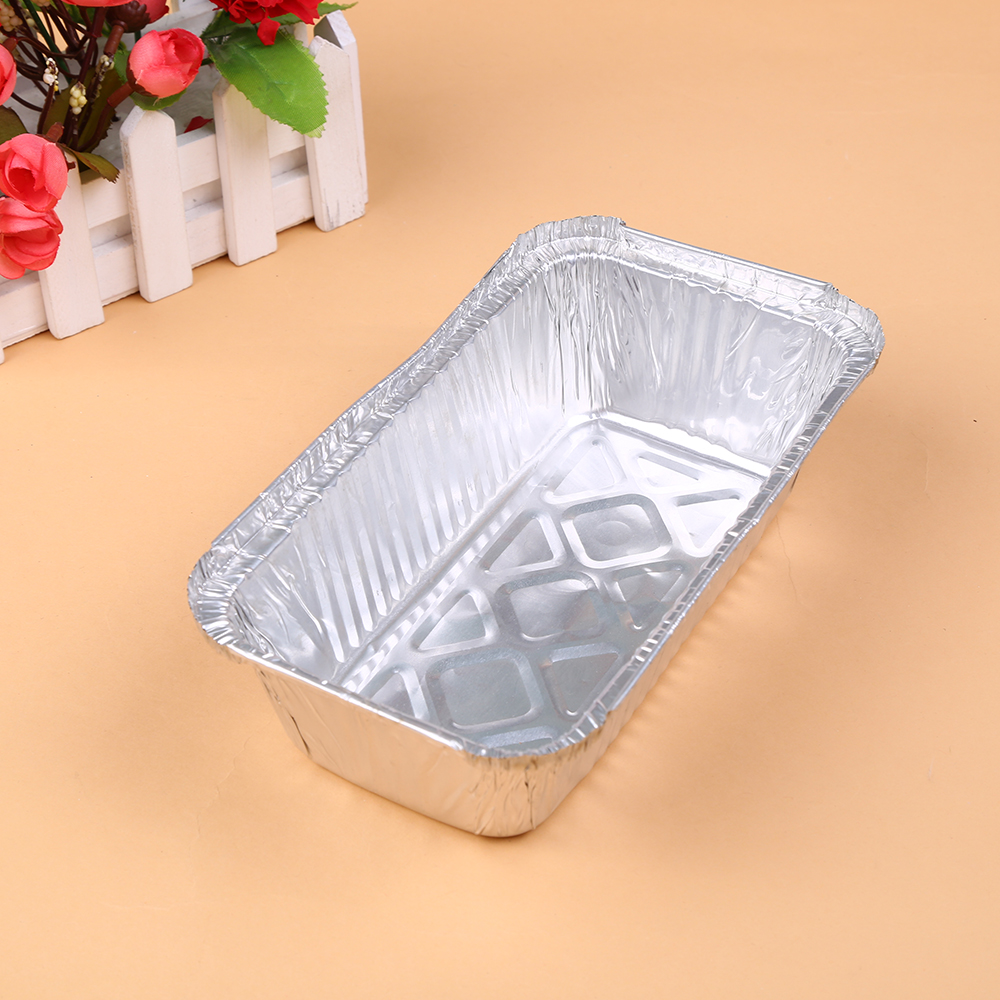 Disposable Barbecue Tin Tray Rectangular Foil Plate Take out Take Away Foil Box