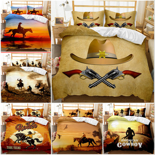 Animal Leopard Foreign Trade European and American Fashion Bed Sheet Quilt Cover 3D Digital Printing Student Dormitory Three-Piece Set Bedding Set Animal Leopard Foreign Trade European and American Fashion Bed Sheet Quilt Cover 3D Digital Printing Student Dormitory Three-Piece Set Bedding Set
