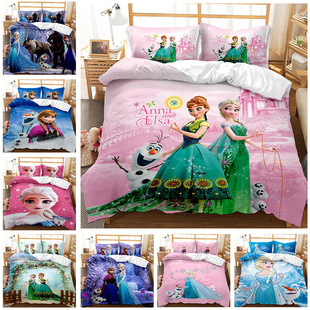 Animal Leopard Foreign Trade European and American Fashion Bed Sheet Quilt Cover 3D Digital Printing Student Dormitory Three-Piece Set Bedding Set Animal Leopard Foreign Trade European and American Fashion Bed Sheet Quilt Cover 3D Digital Printing Student Dormitory Three-Piece Set Bedding Set