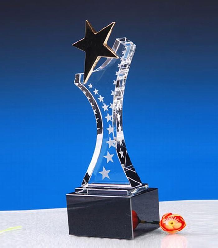 Bank crystal trophy Bank memorial crystal trophy can be customized to provide price list