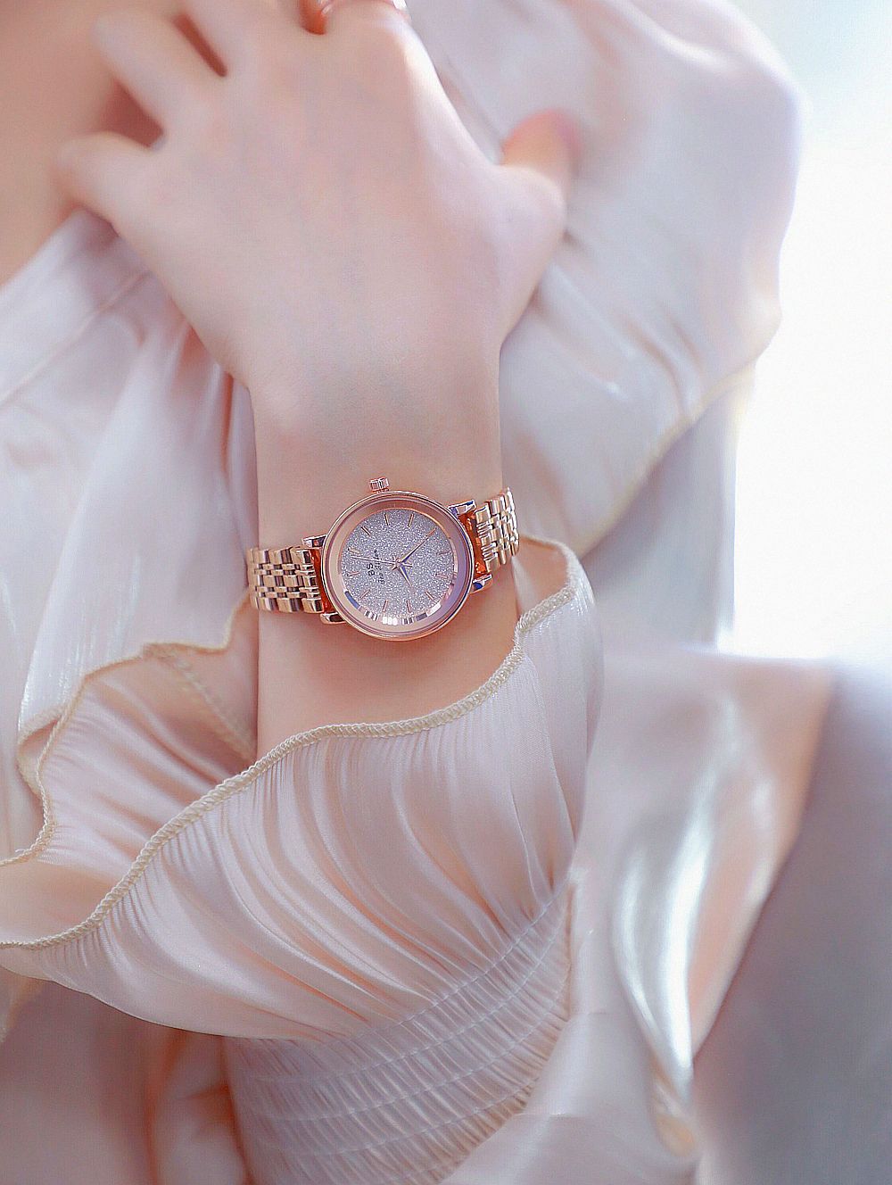 BS New Arrival Hot Sale Watch Factory Direct Sales Foreign Trade Linked List Customization Women's Watch Full of Diamonds One Piece Dropshipping Fa1632
