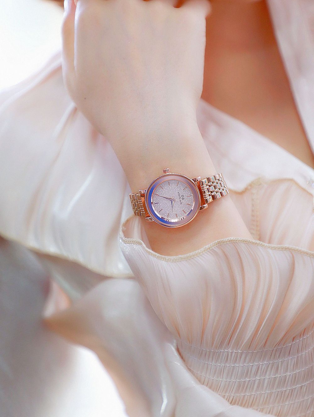 BS New Arrival Hot Sale Watch Factory Direct Sales Foreign Trade Linked List Customization Women's Watch Full of Diamonds One Piece Dropshipping Fa1632
