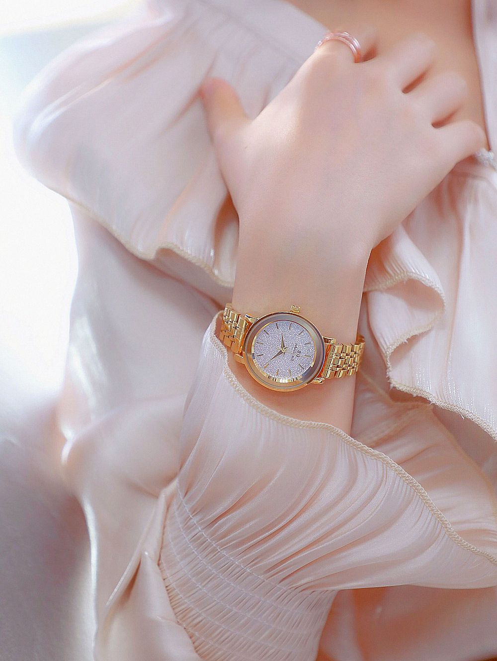 BS New Arrival Hot Sale Watch Factory Direct Sales Foreign Trade Linked List Customization Women's Watch Full of Diamonds One Piece Dropshipping Fa1632