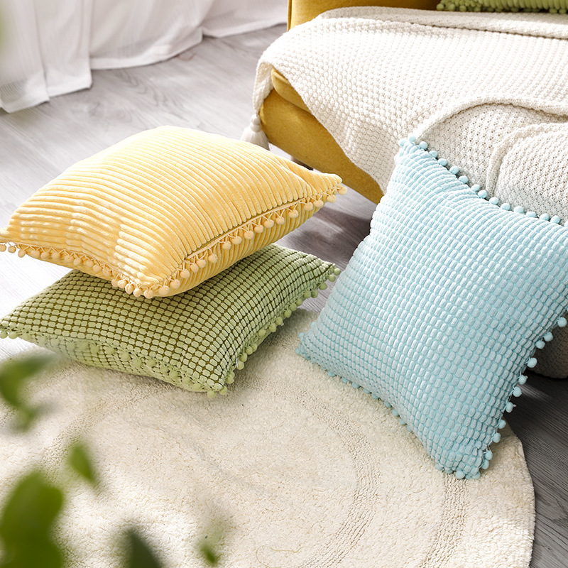 2021 New Cushion Cover Pillow Sofa Office Lumbar Cushion Bedding Set Head Big Backrest Pillow Factory in Stock Wholesale