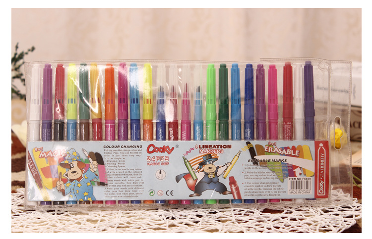 The 24-color magic suit list can only adjust The color magic pen four line pen matching The painting watercolor pen