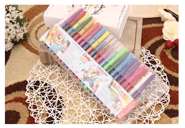 The 24-color magic suit list can only adjust The color magic pen four line pen matching The painting watercolor pen