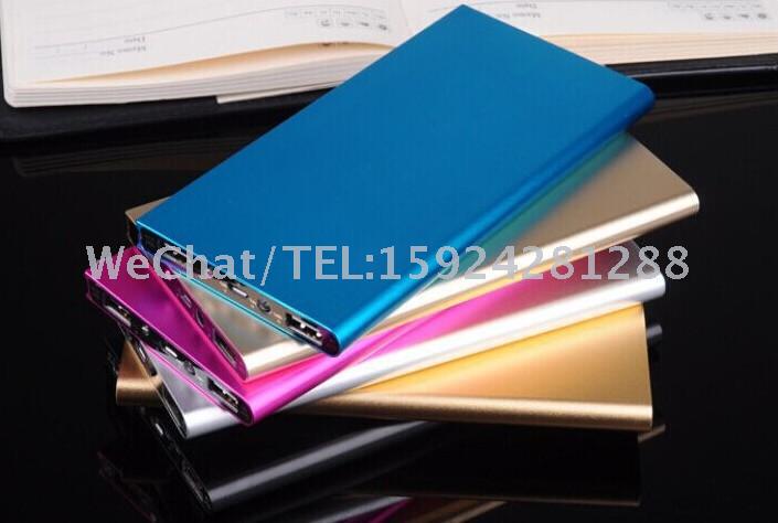 Super thin polymer large capacity mobile power supply dual USB mobile phone universal rechargeable gift list.