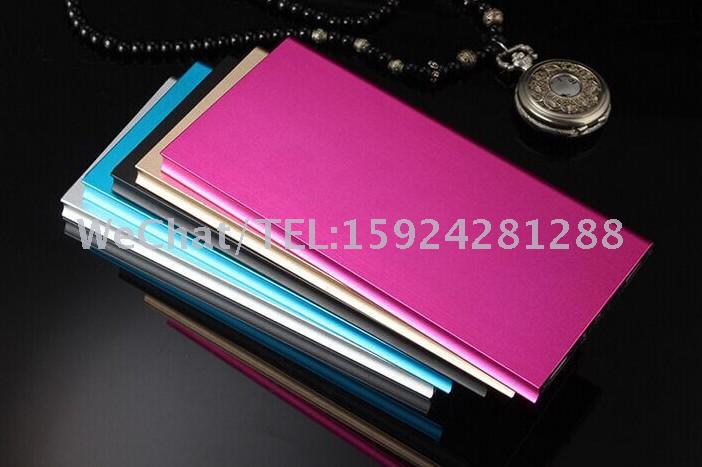 Super thin polymer large capacity mobile power supply dual USB mobile phone universal rechargeable gift list.