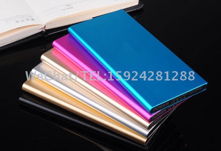 Super thin polymer large capacity mobile power supply dual USB mobile phone universal rechargeable gift list.
