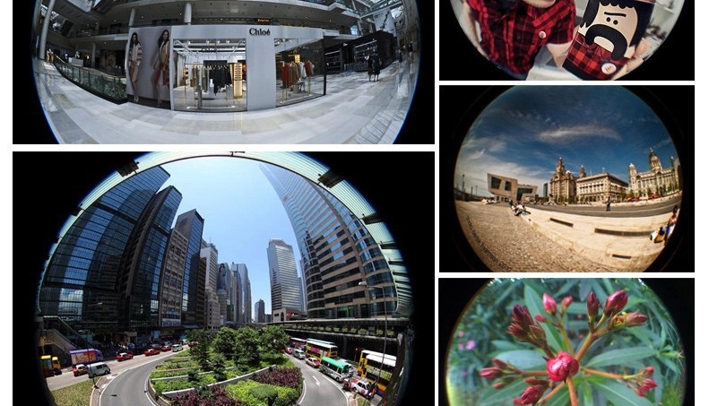 Mobile lens fisheye wide Angle macro three-in-one external plate 0.4x high list reverse coating without distortion customization