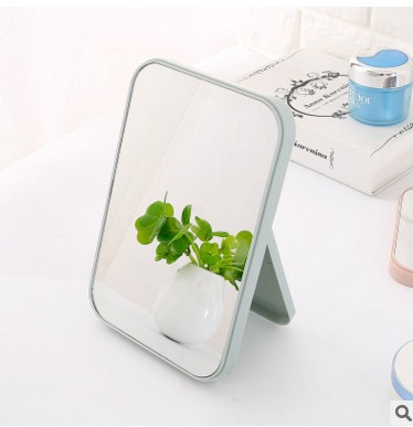 High - list makeup mirror desktop colorful dressing mirror folding portable large square princess mirror.