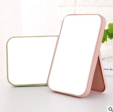 High - list makeup mirror desktop colorful dressing mirror folding portable large square princess mirror.