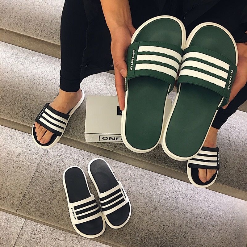 New Men&#039;s Single-Strap Slipper Men&#039;s Korean Version Fashion Fashion Cool Beach Shoes Men&#039;s Casual Non-Slip Slippers