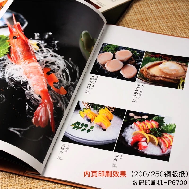High-end menu production custom design loose-leaf creative personality hotel restaurant price list menu this shell leather