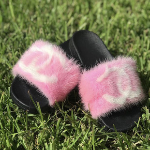 Amazon Faux Fox Fur Slippers Female Summer New Style Plush Slipper Faux Raccoon Fur Non-Slip Sandals Amazon Faux Fox Fur Slippers Female Summer New Style Plush Slipper Faux Raccoon Fur Non-Slip Sandals