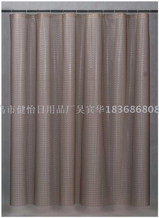 Bathroom small curtain Bathroom bath off waterproof mould mantra thickening perforation - free 3 d cat eye