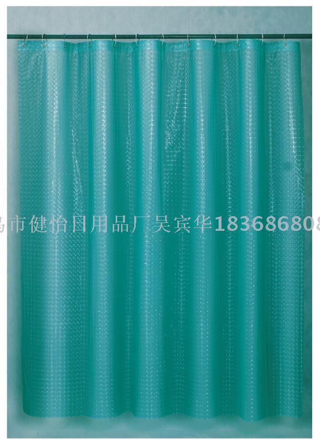Bathroom small curtain Bathroom bath off waterproof mould mantra thickening perforation - free 3 d cat eye